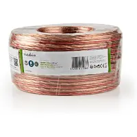 Ginza.se Nedis Högtalarkabel | 2 x 6.00 mm² | CCA | 25.0 m | Rund | PVC | Transparent | Emballage