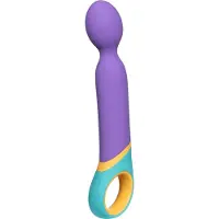 Huismerk - massagevibrator stav - uppladdningsbar - lila
