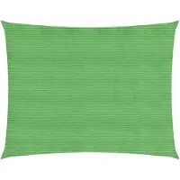 vidaXL Solsegel 160 g/m² ljusgrön 3,5x4,5 m HDPE