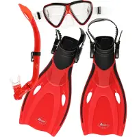 Atom dykmask-set med snöre Jr. (set)
