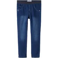 Name It Mini Leggings - Noos - NmfSalli - Dark Blue Denim/Dark Sapphi - - 5 år (110) - Leggings