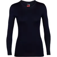 Icebreaker - Underställ dam - W Merino 260 Oasis LS Crewe Midnight Navy för UnisexUll - Storlek M - Marinblå