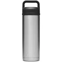 Yeti Rambler Bottle 18oz Chug Cap, Stainless Steel, thermos bottle with drinking spout, 532 ml
