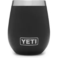 Yeti - Kök - Rambler 10 Oz Wine Tumbler Black för Unisex - Svart