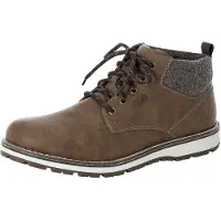 Rieker Boots med snörning umbra / brunmelerad