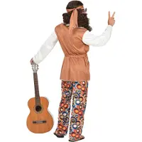 Widmann 60-tals Hippie Maskeraddräkt - Small