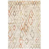 FRAAI Fluffig matta | Blend Diamond terrakotta hos Volero | 80x150 cm | Polypropen | Asymmetrisk | Rektangulär | Hög lugg