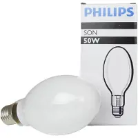 Philips SON - HPS-lampa (high-pressure sodium) - form: B70 - E27 - 52.5 W - klass G - 1900 K