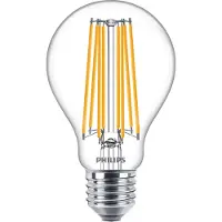 Philips 34744100 Glödlampa-lamp EEK D (A - G) E27 Päronform 17 W Varmvit (Ø x L) 70 mm x 121 mm 1 st