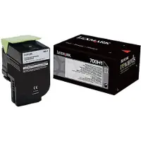 Lexmark 700H1 - Lång livslängd - svart - original - tonerkassett LCCP - för CS310dn, CS310n, CS410dn, CS410dtn, CS410n
