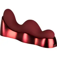 Rocks off Ruby Glow Blush Sit-On Vibrator - Bordeaux - Bordeaux