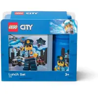 LEGO Matlåda/Vattenflaska - City - Blå - - One Size - Matlåda