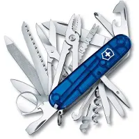 Victorinox SwissChamp 1.6795.T2 Schweizisk fickkniv Antal verktyg 33 Blå (transparent)