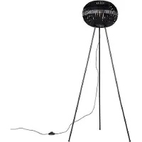 QAZQA Modern golvlampa stativ svart - Zoë