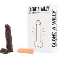 Clone-a-Willy Plus Balls DIY Homemade Dildo Kit Deep Skin Tone - Brun - Brun