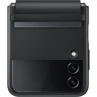 Samsung Galaxy Z Flip4 Flap Leather Cover Black