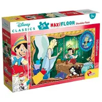 Lisciani Dubbelsidigt maxi golvpussel 24el. 70x50cm Disney classic. 86672