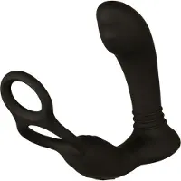 Nexus Simul8 Dual Penis- och Testikelvibrator med Penisring - Svart - Svart