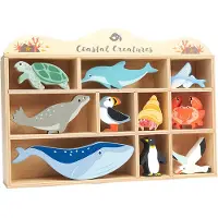 Tender Leaf Toys Träleksaker - Havsdjur - Flerfärgad - - One Size - Leksaksdjur