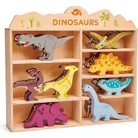 Tender Leaf Toys Träleksaker - 8 dinosaurier - - One Size - Leksaker