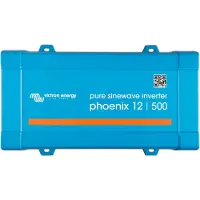 Victron Energy Phoenix 12/500 VE.Direct - DC-AC-omriktare - DC 12 V - 400 Watt - 500 VA - VE.Direct - utgångskontakter: 1 - Europa - blå, RAL 5012