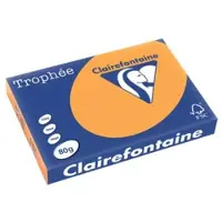 Clairefontaine 1880C, Laser-/ bläckstråleutskrift, A3 (297x420 mm), 500 ark, 80 g/m ^, Orange, 5 styck