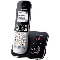 Panasonic KX-TG6821FRB Trådlös Telefon - Svart och Grå