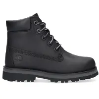Timberland unisex för barn. TB0A28UD0011 Läderstövlar med snörning Courma Kid svart (30), Hud, Karta, Nyckelband, Casual, Hållbar, barnmode