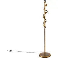 QAZQA Vintage golvlampa antik guld 29 cm utan skärm - Linden