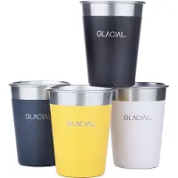 Glacial Mugg - 4-pack - Mixed matt färg - - One Size - Mugg