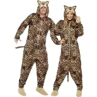 Smiffys Leopard Jumpsuit Maskeraddräkt - Large