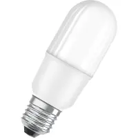 Ledvance OSRAM LED STAR Stick - LED-glödlampa - glaserad finish - E27 - 8 W (motsvarande 60 W) - klass F - varmt vitt ljus - 2700 K