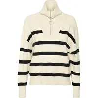Vero Moda Saba Stripe Halv Dragkedja Tröja