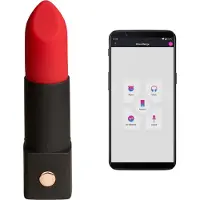 Lovense Exomoon - mini vibrator i läppstiftsform (svart)