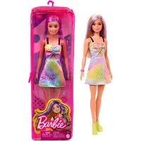 Mattel Barbie Fashionistas Docka - Färgglad klänning