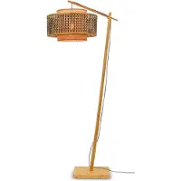 Good&Mojo Golvlampa Bhutan, Ljust trä, Vardagsrum / matsal, Bambu, Design, Golvlampa