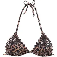 LASCANA Bikiniöverdel 'Lexa' beige / svart