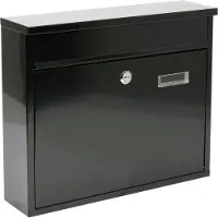 VOREL brevlådelåda för list 310 x 360 x 100 mm svart 78575