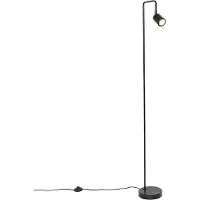 QAZQA Modern golvlampa svart justerbar - Java