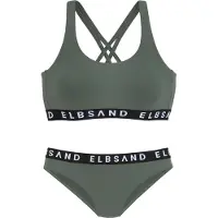 Elbsand Bikini khaki / svart / vit