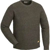 Pinewood Stickad Tröja Ralf 5548 - Brunmelerad (Storlek: Small)