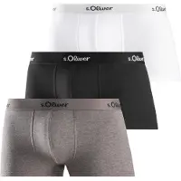 s.Oliver Boxershorts gråmelerad / svart / vit