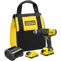 Stanley Slagskruvdragare / borr SFMCD711C2S-QW; 18 V; 2x1,5 Ah batt.