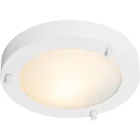 QAZQA Modern taklampa vit 18 cm IP44 - Yuma