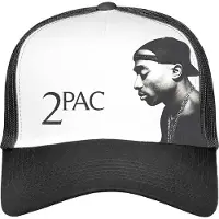 Ginza.se Tupac: Unisex Mesh Back Cap/Profile Photo (Black & White)