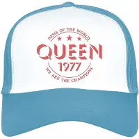 Ginza.se Queen: Unisex Mesh Back Cap/Champions 77 (Blue & White)