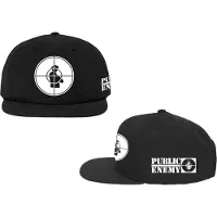 Ginza.se Public Enemy: Unisex Snapback Cap/Solid Target (Black)