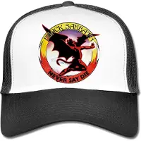Ginza.se Black Sabbath: Unisex Mesh Back Cap/Never Say Die (Black & White)