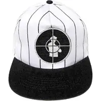 Ginza.se Public Enemy: Unisex Baseball Cap/Solid Target (Black & White)