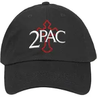 Ginza.se Tupac: Unisex Baseball Cap/Cross Logo (Black)